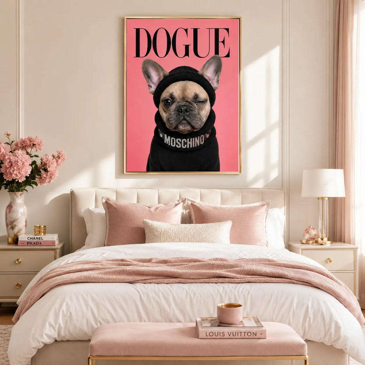 Dogue Winking French Bulldog Wall Art 4
