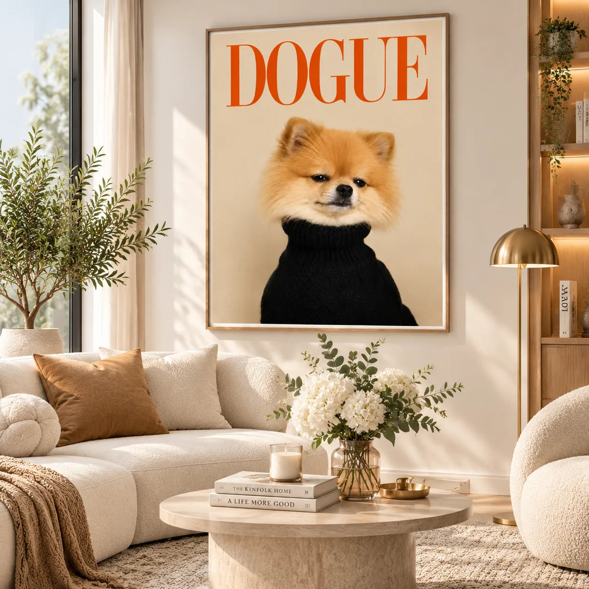 Dogue Pomeranian Fashion Wall Art 3