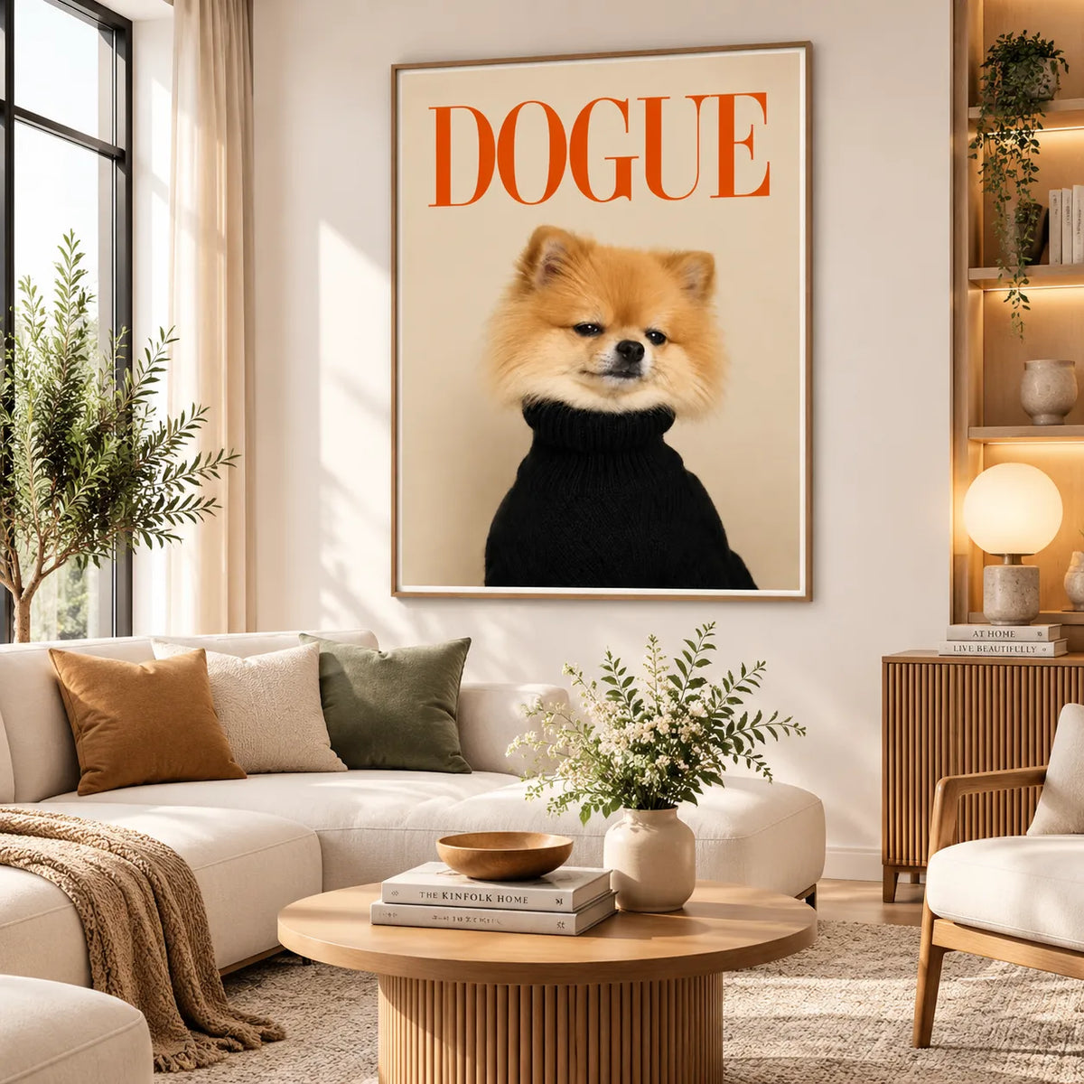 Dogue Pomeranian Fashion Wall Art 4