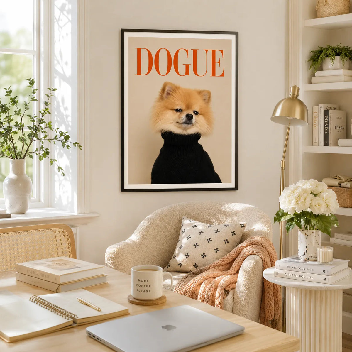 Dogue Pomeranian Fashion Wall Art 5