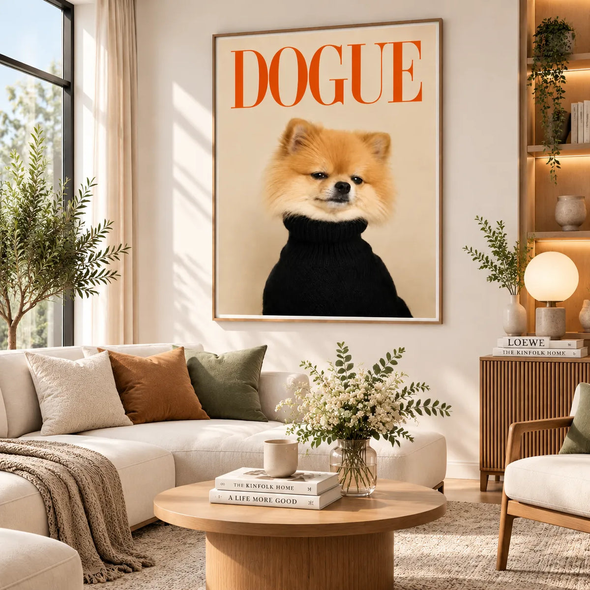 Dogue Pomeranian Fashion Wall Art 6