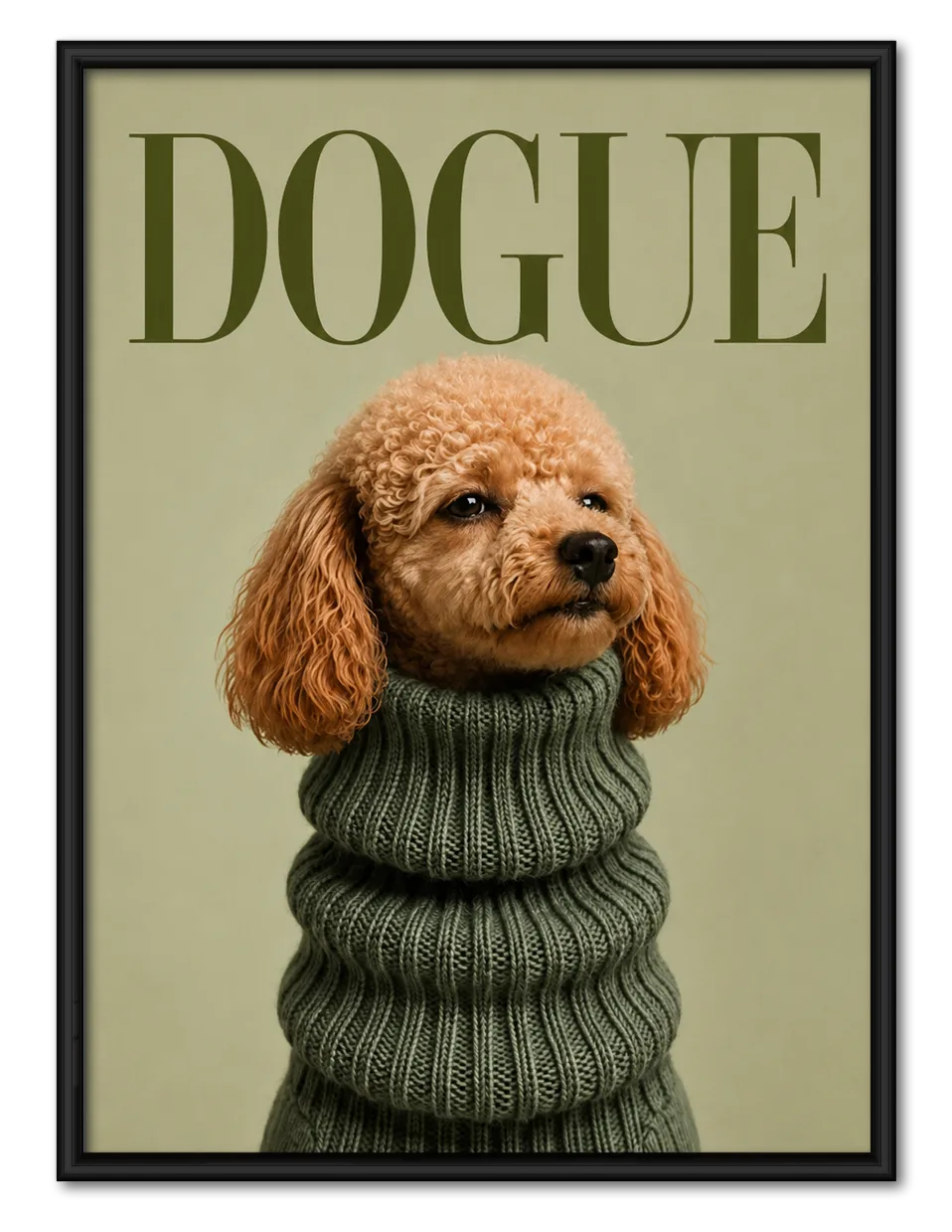 Dogue Poodle Fashion Wall Art 1