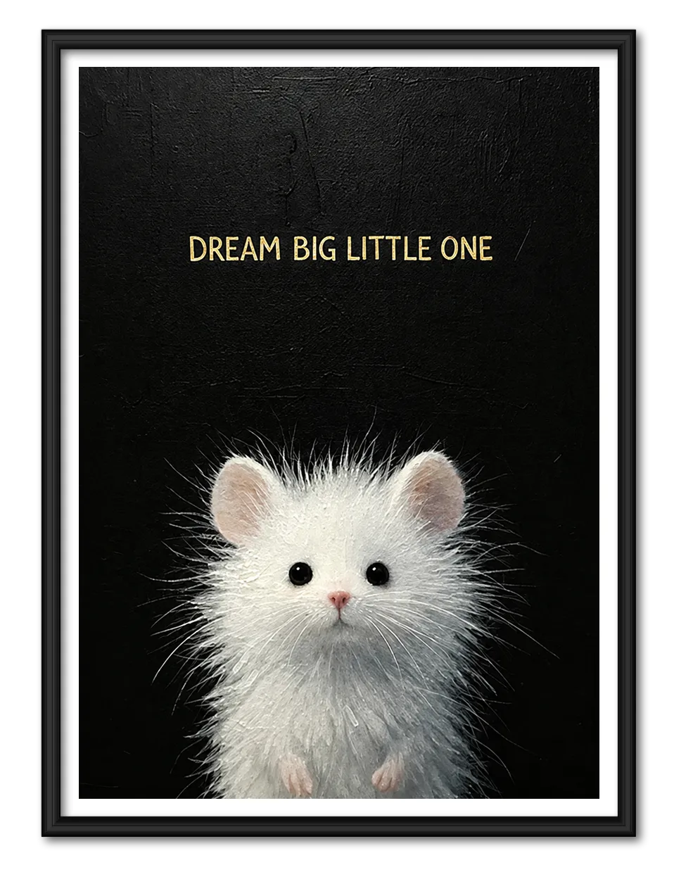 Little White Mouse Dreams Big Wall Art 1