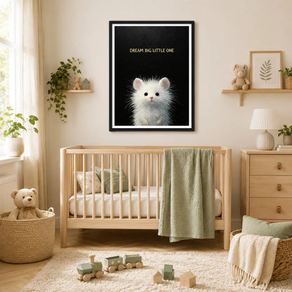Little White Mouse Dreams Big Wall Art 3
