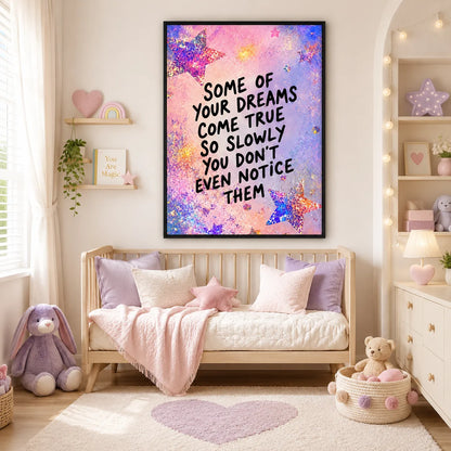 Starlit Dreams Come True Quote Wall Art 4