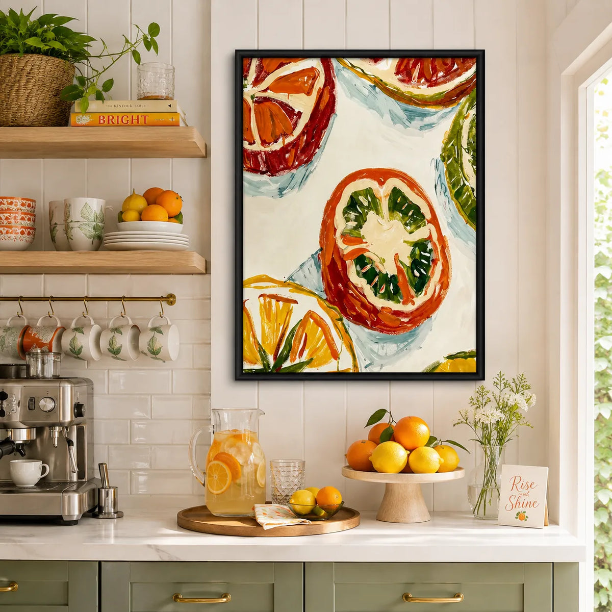 Sunlit Citrus Garden in Motion Wall Art 2