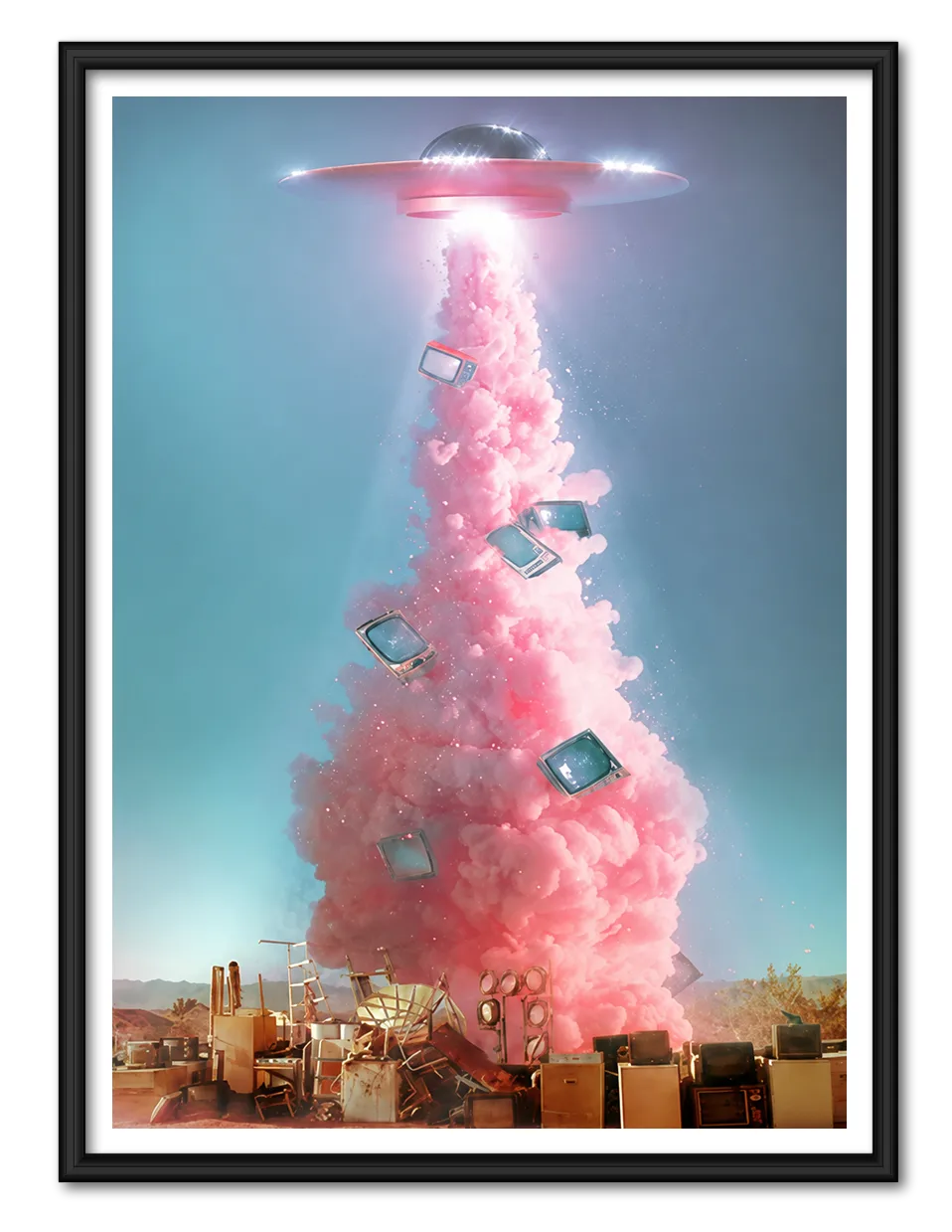 Pink Signal From Another World Wall Art 1