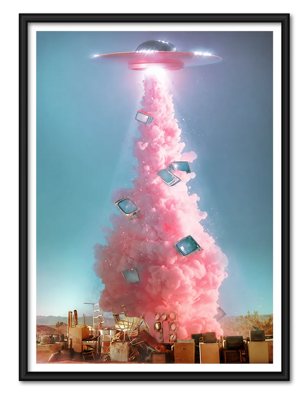 Pink Signal From Another World Wall Art