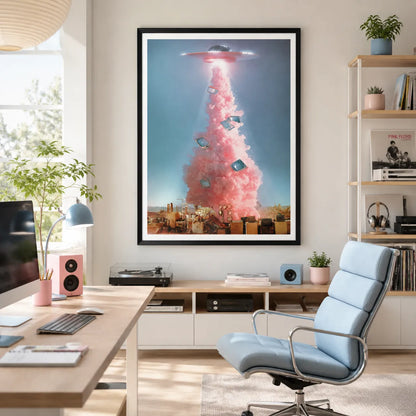 Pink Signal From Another World Wall Art 2