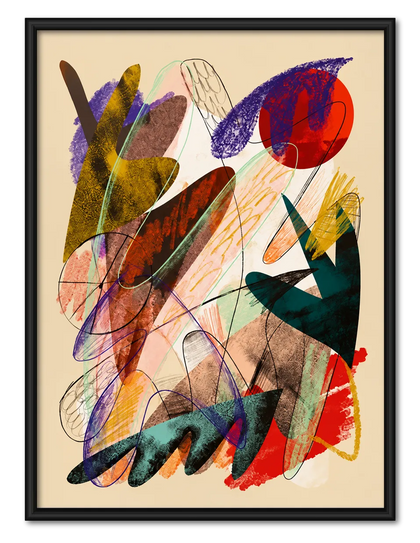 Rhythms of Color in Motion Wall Art