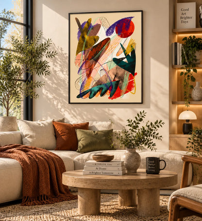 Rhythms of Color in Motion Wall Art 4