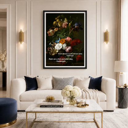 Hallelujah Blooms in the Summer Rain Wall Art 2