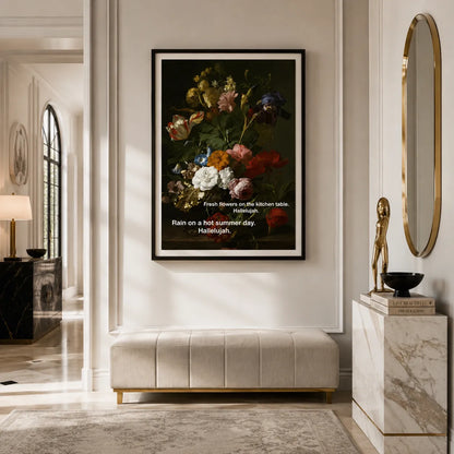 Hallelujah Blooms in the Summer Rain Wall Art 3