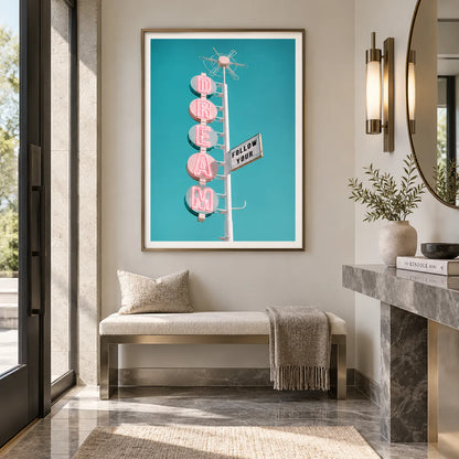 Follow Your Dream Under Neon Skies Wall Art 5