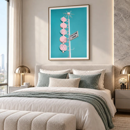 Follow Your Dream Under Neon Skies Wall Art 6