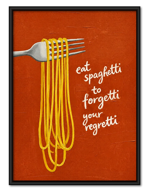Spaghetti for Regretti Comfort Food Wall Art