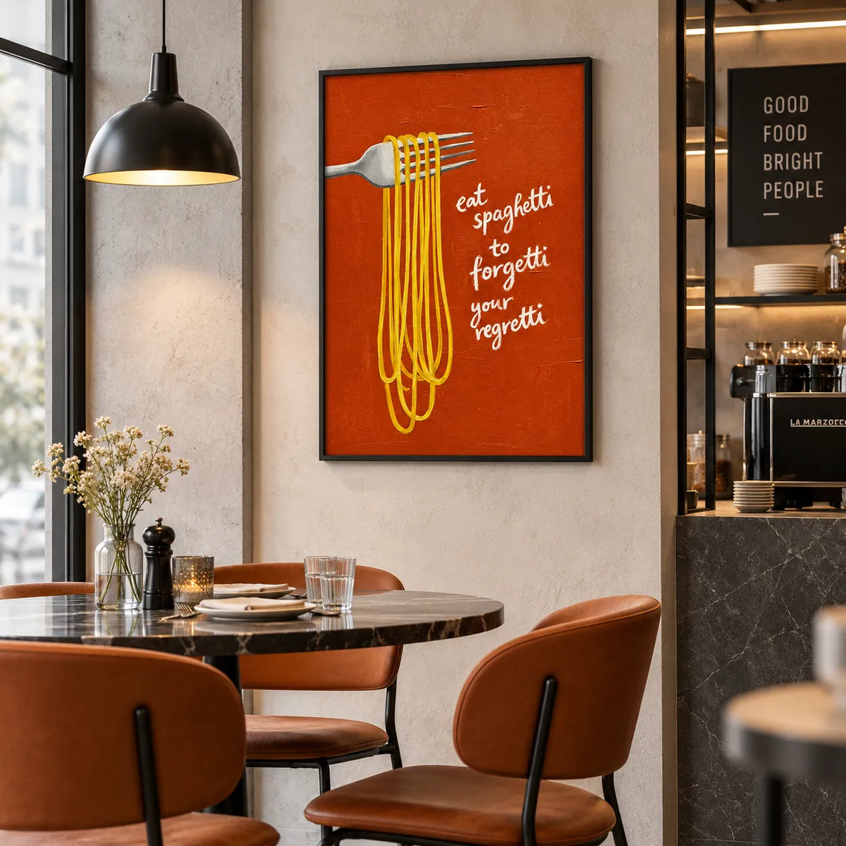 Spaghetti for Regretti Comfort Food Wall Art 4