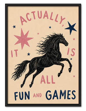 Wild Horse All Fun and Games Wall Art