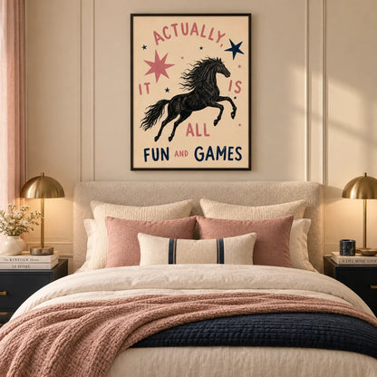 Wild Horse All Fun and Games Wall Art 4