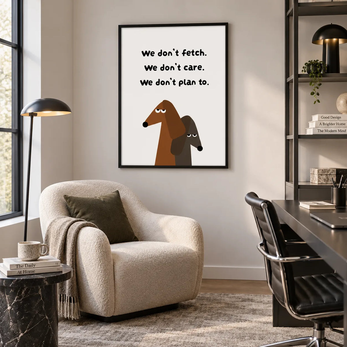 Two Dachshunds Against the World Wall Art 3