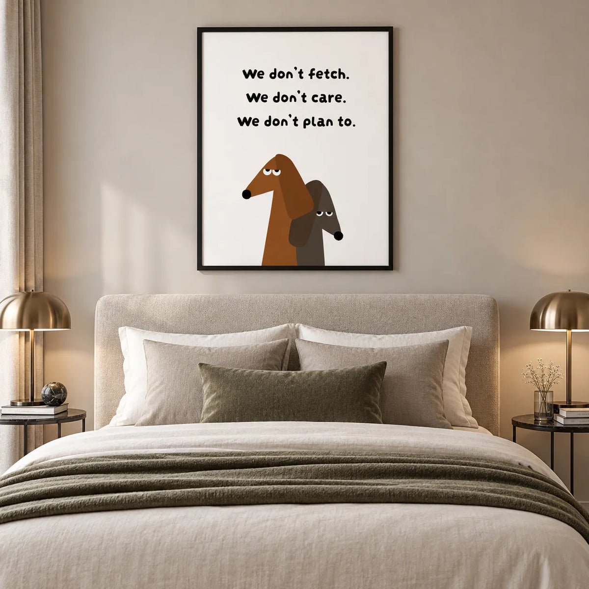 Two Dachshunds Against the World Wall Art 4