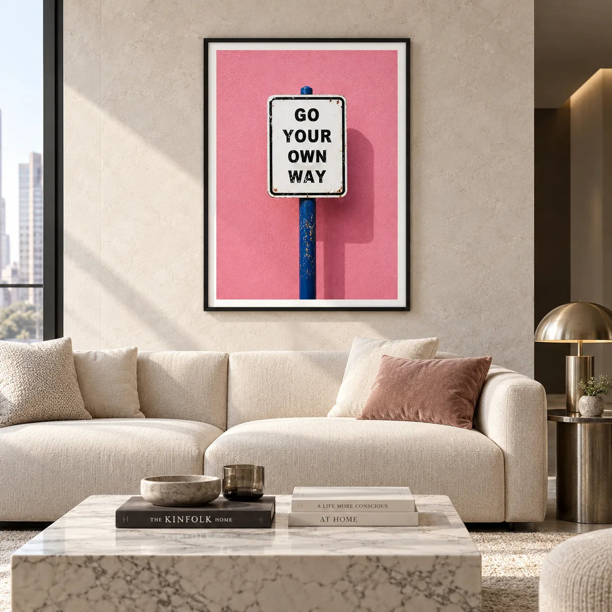 Go Your Own Way Street Sign Wall Art 2
