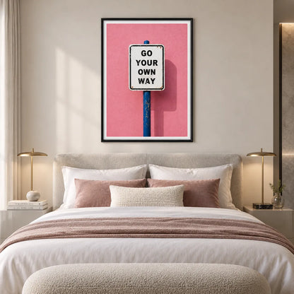 Go Your Own Way Street Sign Wall Art 3
