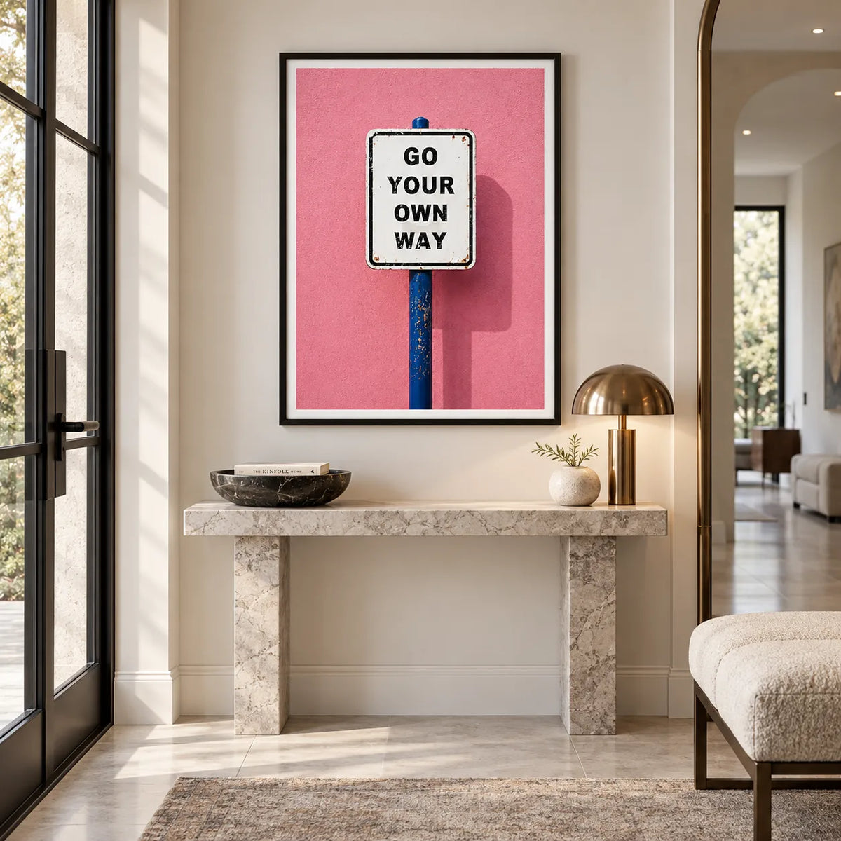 Go Your Own Way Street Sign Wall Art 4