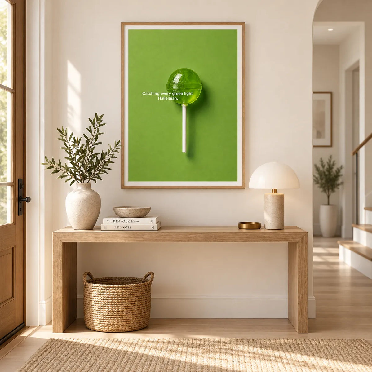 Catching Every Green Light Lollipop Wall Art 2