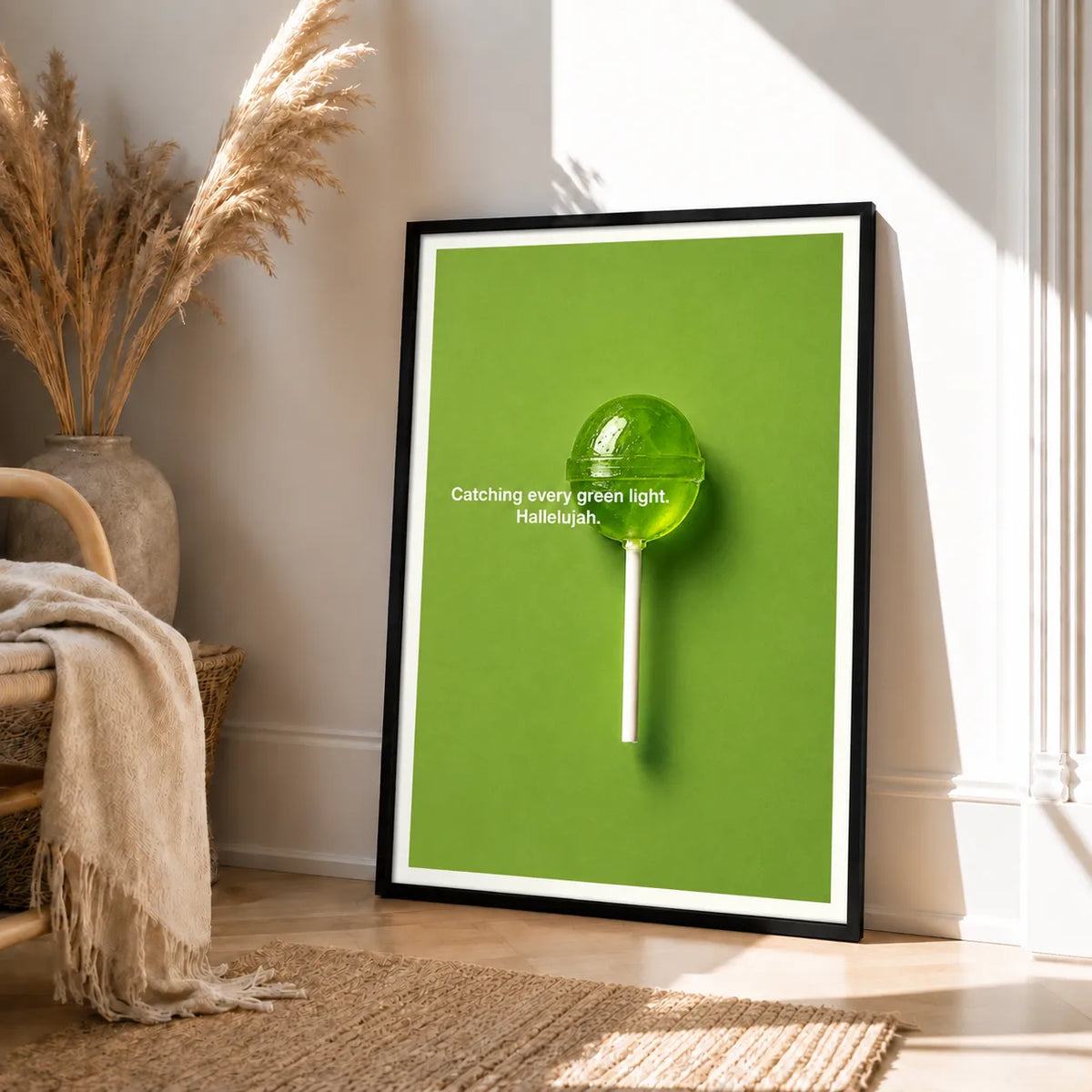 Catching Every Green Light Lollipop Wall Art 4