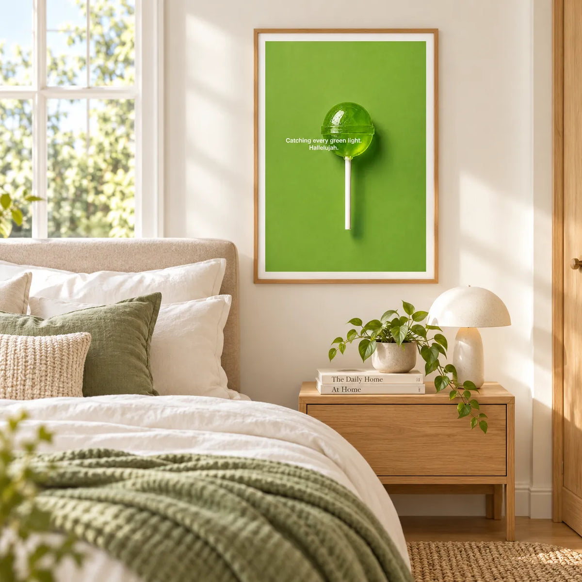Catching Every Green Light Lollipop Wall Art 6