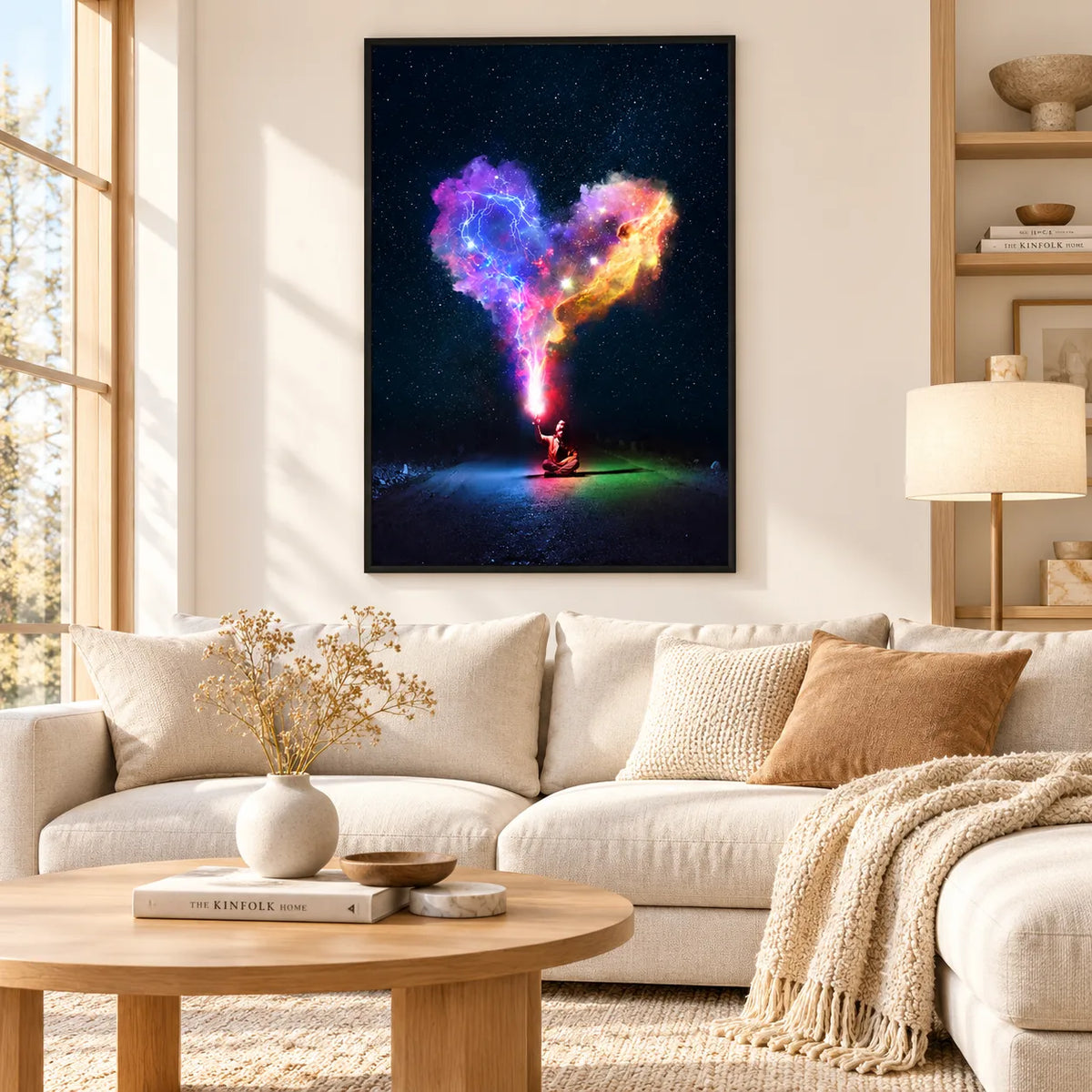 Cosmic Lightning Tree of Imagination Wall Art 2