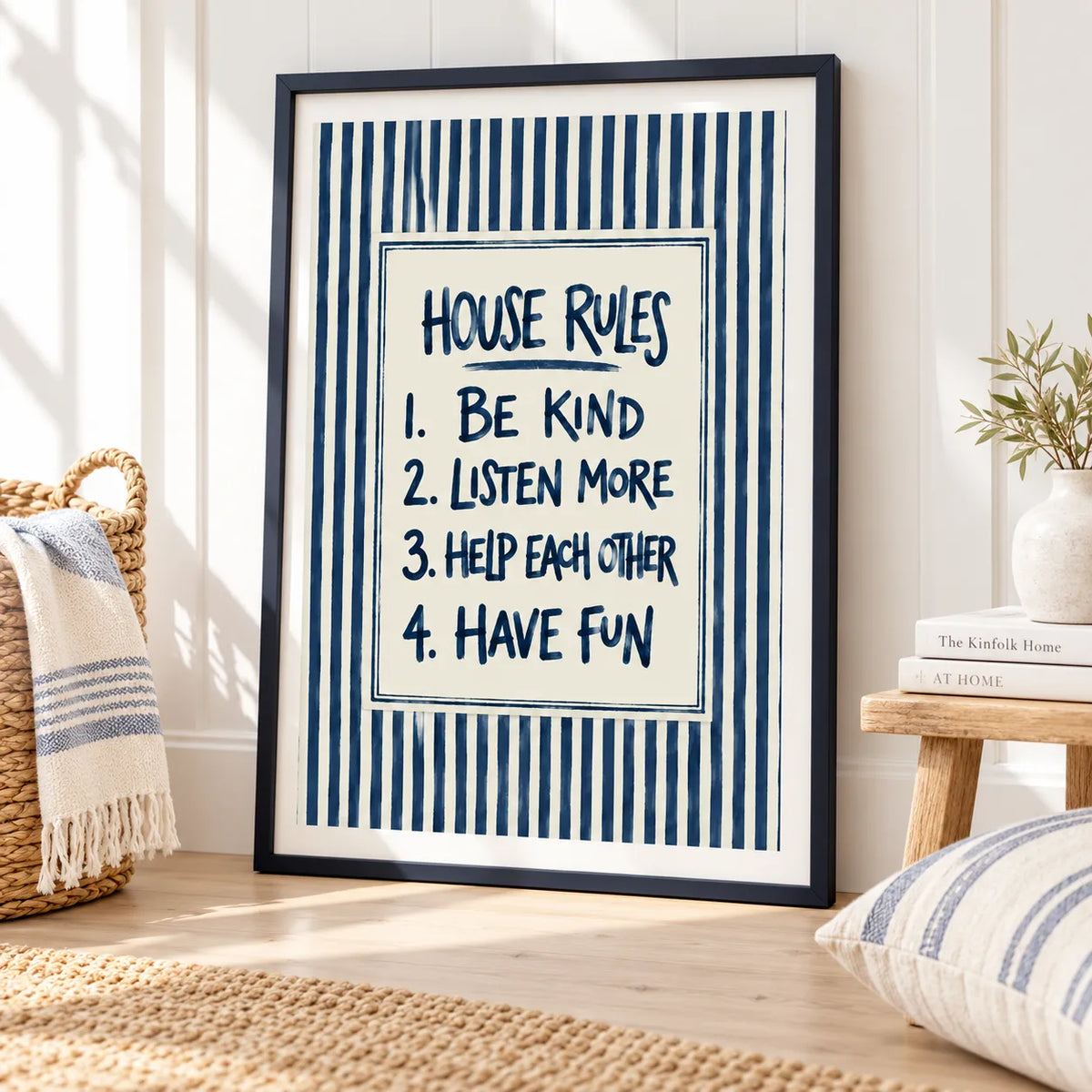 House Rules Family Typography Wall Art 5