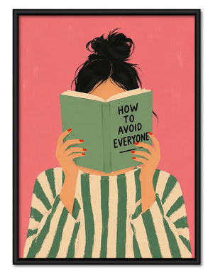 How To Avoid Everyone Funny Quote Wall Art