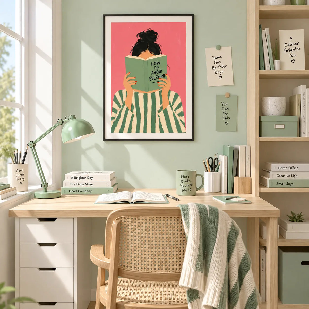 How To Avoid Everyone Funny Quote Wall Art 2