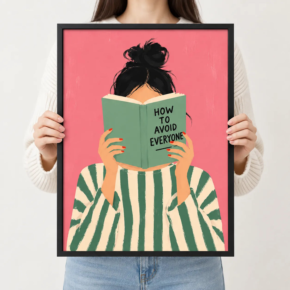 How To Avoid Everyone Funny Quote Wall Art 3