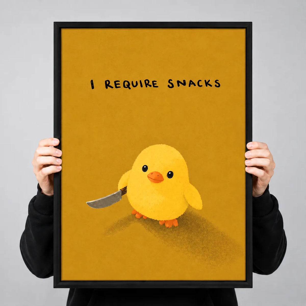 Chick Needs Snacks Funny Quote Wall Art 6