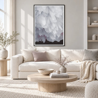 Standing Alone Beneath The Ice Mountain Wall Art 2