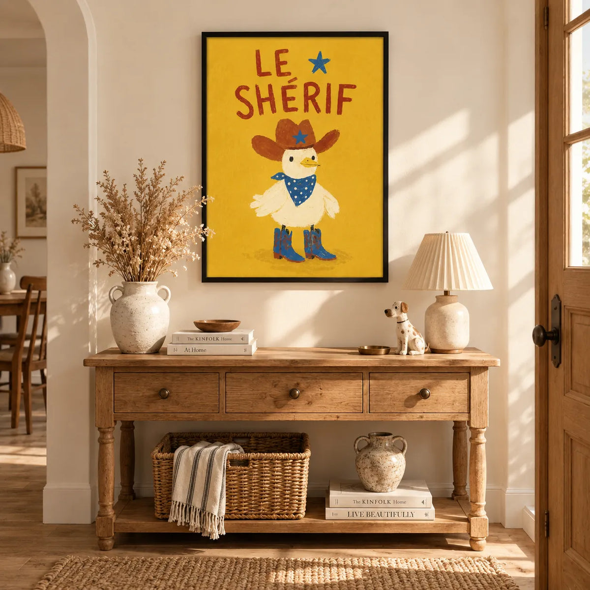 Le Sheriff Cowboy Duck Wall Art 5