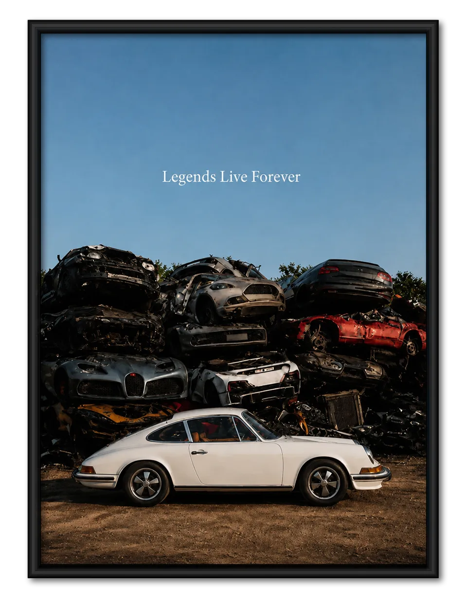 Legends Live Forever Classic Car Wall Art 1