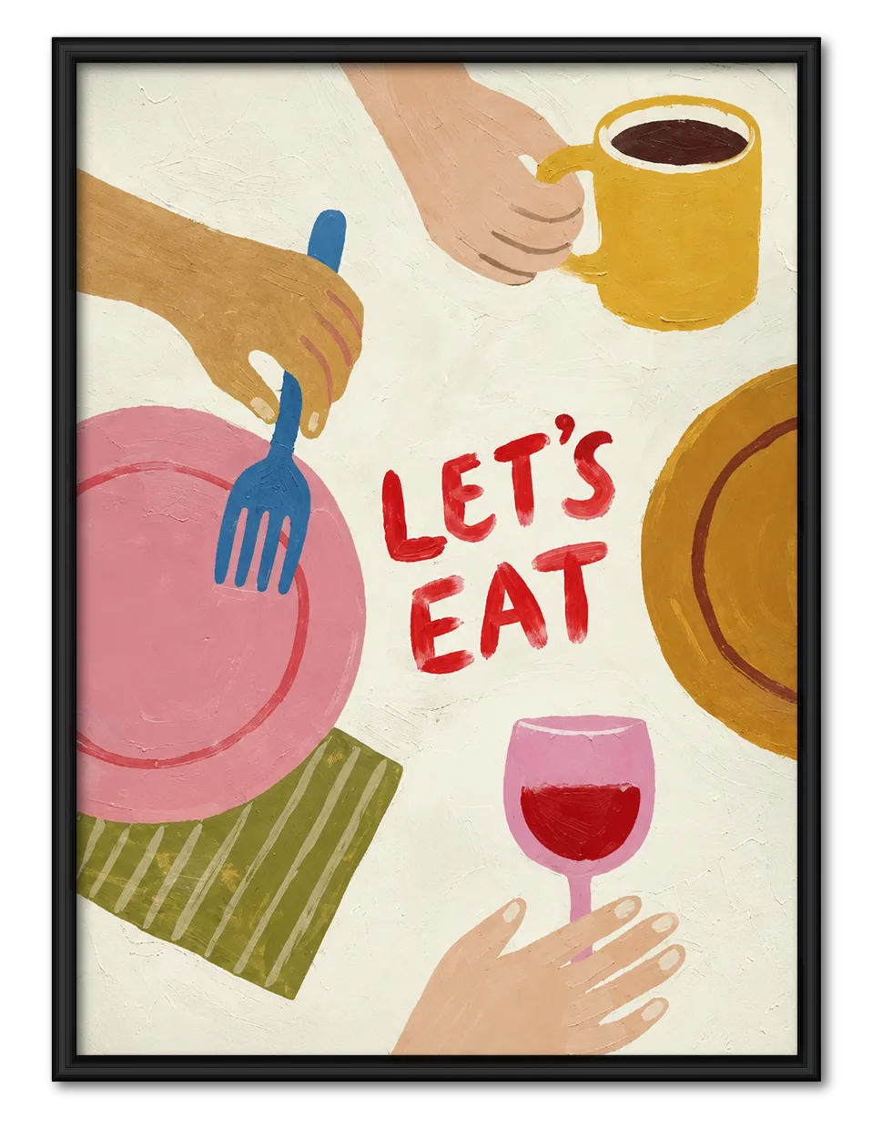 Let’s Eat Kitchen Dining Wall Art 1