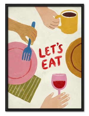 Let’s Eat Kitchen Dining Wall Art