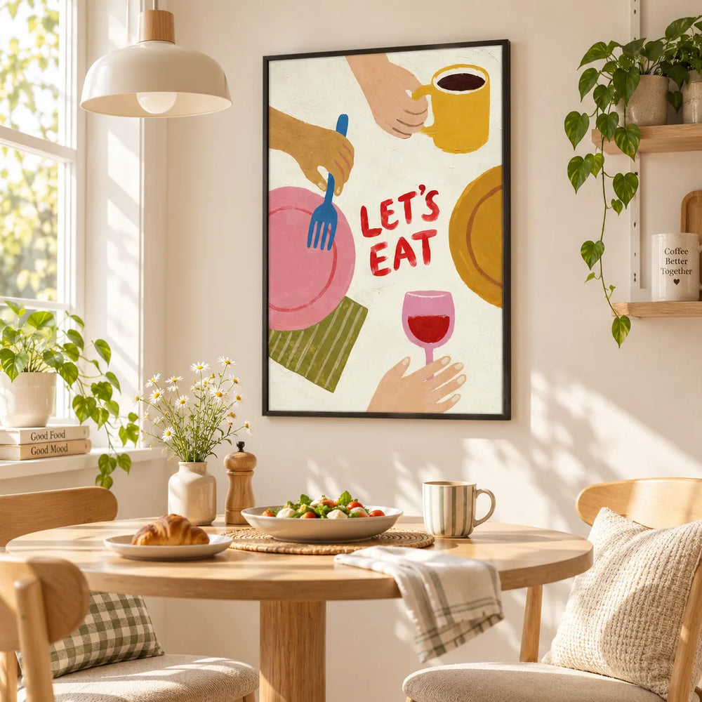 Let’s Eat Kitchen Dining Wall Art 2