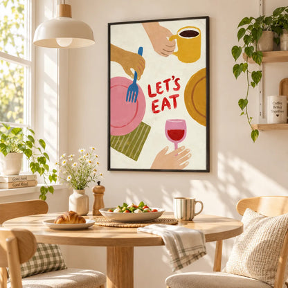 Let’s Eat Kitchen Dining Wall Art 2