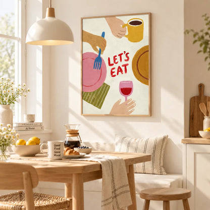 Let’s Eat Kitchen Dining Wall Art 3
