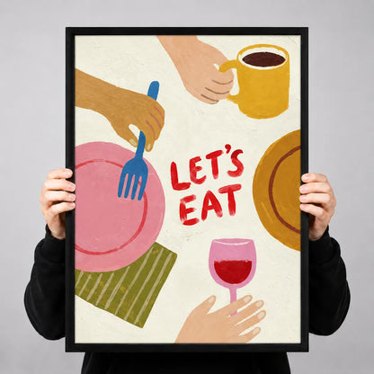 Let’s Eat Kitchen Dining Wall Art 4