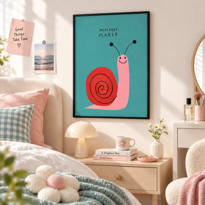 Mischief Maker Snail Wall Art 2