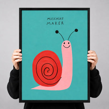 Mischief Maker Snail Wall Art 3