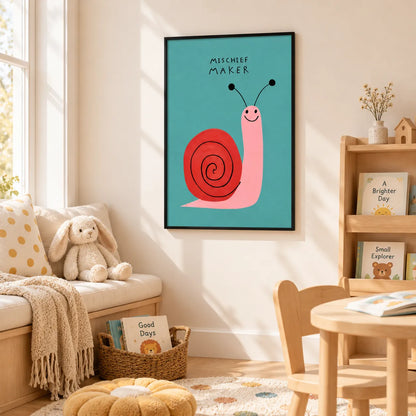 Mischief Maker Snail Wall Art 5