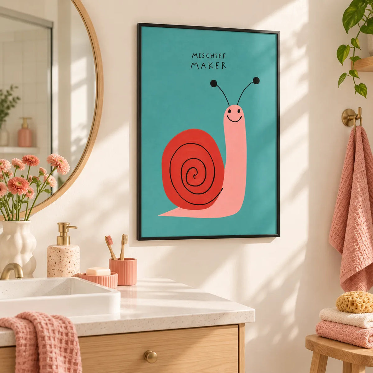 Mischief Maker Snail Wall Art 6